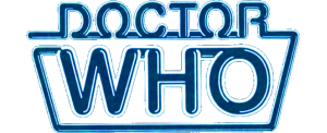 Peter Davison logo (recoloured version of the logo used on many Target books)