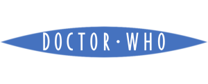 Flat colour Doctor Who logo (blue with white)
