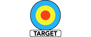 Target logo (colour with black border)